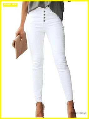Skinny High Waisted Ripped Distressed Denim Jeans